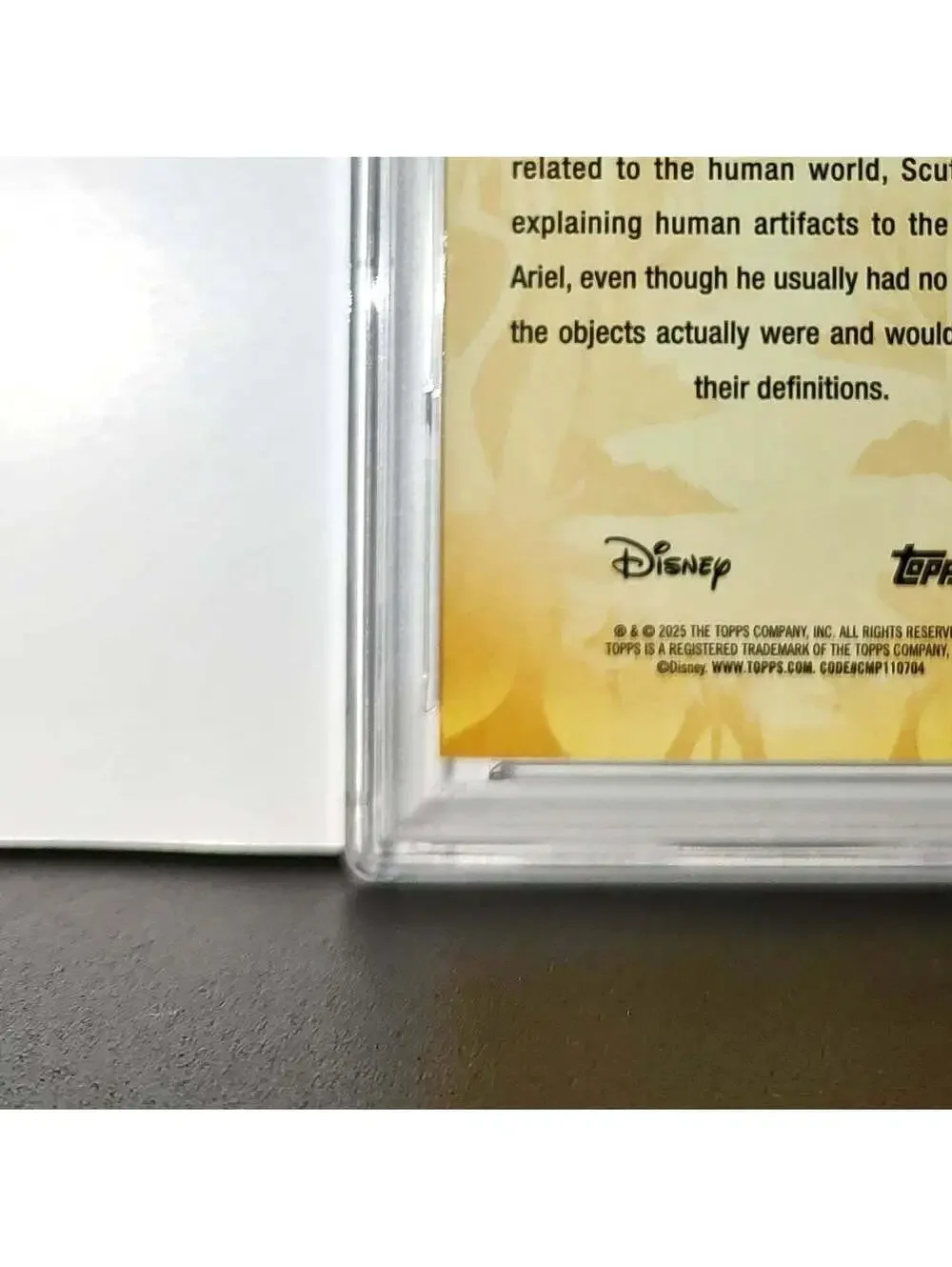 Scuttle 2025 Topps Disney #FF-9 Furry Friends Card The Little Mermaid PSA 9 MT